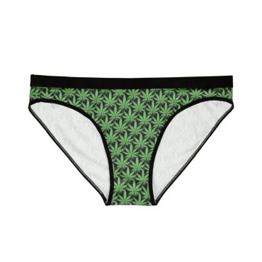 Women's Underwear Hemp Leaves / Floral Print Women's Underwear / Hemp Leaf Pattern Underwear / Cannabis Pattern Underwear