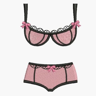 Instant download Machine Embroidery  underwear boxer woman