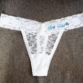 Custom Lace Underwear, Women's Lace Underwear, Bride Underwear, New Mrs Underwear, Honey Moon Outfit, Bridal Shower Gift Set, Gift for Bride