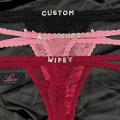 Personalised Name Thong, Custom Name Lace Thong, Custom Name Thong, Custom Thong