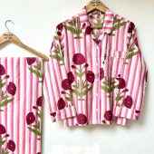 Floral Print Pajama Sets, Indian Cotton Pyjamas Set, Nightwear Pajama Set, Sleepwear Dress, Bohemian Clothing, Gifts For Her, Women Dress