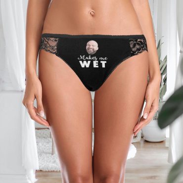 Personalized Women's Lace Underwear, custom face underwear, Funny Women's Photo underwear, Valentine's Day gift for Her, Wedding gifts,