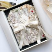 Luxury Satin Silk  Pajamas Set for Women Long Sleeve Floral Pyjamas Sleepwear Gift Box Perfect Christmas Gift for Mum or Friends