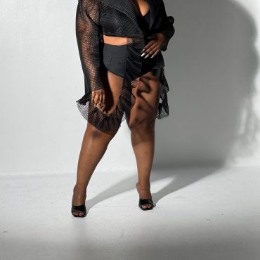 The Soph Top 2.0 Black Fish Net Plus Size