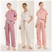 Short Sleeve+ Long Pants women's Pajamas Customized Pj's Set Gift for Mom  Wife Personalized Gift Bridesmaid Pajamas Bridesmaid Proposal