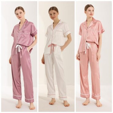 Short Sleeve+ Long Pants women's Pajamas Customized Pj's Set Gift for Mom  Wife Personalized Gift Bridesmaid Pajamas Bridesmaid Proposal