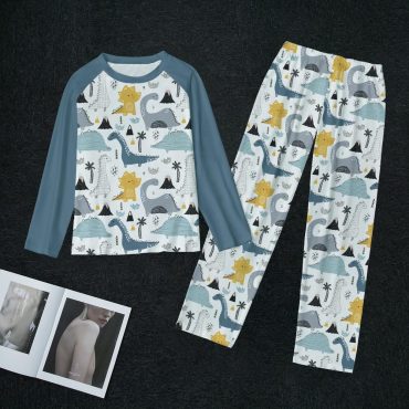 Dino 2 Piece Women's Pajamas
