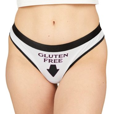 Gluten Free Women's Thong - Bachelorette Party Underwear, Honeymoon Lingerie, Valentine's Day Gift, Anniversary Gift, Gift for Her