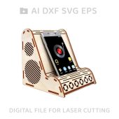 182-Phone holder vector for CNC svg vector file, vector cut file, digital vector art, cnc, cnc file, cnc pattern, cnc cut, laser cut - L182