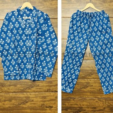 Women's PJ Set, Cotton Pyjamas, Ladies Pyjamas, Women's Pajamas, Gift for her, Mother's Day Gift, Block Print PJ Set, Summer PJs