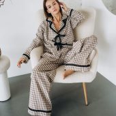 Flannel Pajamas  - Sleeping Set - Home Set - Pajama Party Set - Christmas gift - Gift for her