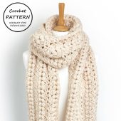 CROCHET PATTERN / Emily Scarf / Instant PDF Download