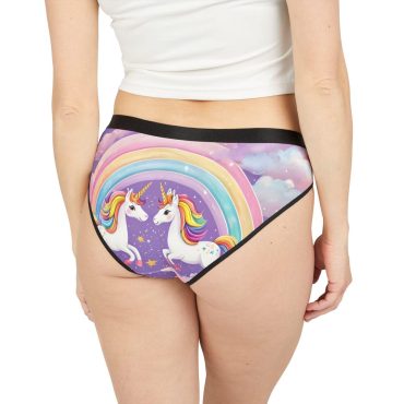 Purple Unicorn Rainbow Women's Underwear (AOP)