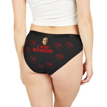 Personalized Women's Underwear, I Heart My Boyfriend, Custom Face Underwear, Valentine's Day gift for Her, Wedding Gifts