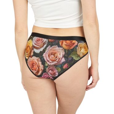 Floral Women's Underwear, Romantic Boudoir Lingerie, Comfortable Briefs, Gift for Her, Summer Vibes, Feminine Intimates, Couple Bridal