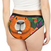 Funny Capybara Animal Print Women's Underwear, Cute Underwear for Women, Gift for Her, Floral Lingerie, Everyday Comfort, Unique Intimates