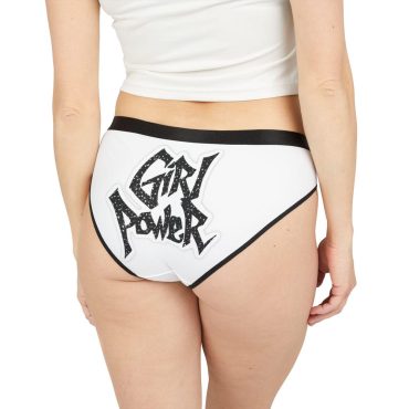 Girl Power Black Print Women's Underwear (AOP)