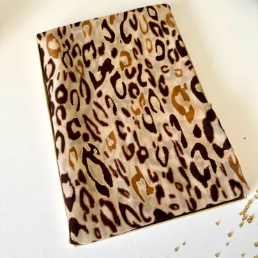 Brown Leopard Gold Scarf Gift Cotton Hijab HeadScarf Gifts for Her Women’s Scarf For Holiday Mothers Day Gifts Pashmina Scarf Wrap