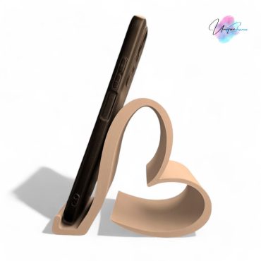 Phone & Kindle Holder Heart-Shaped Universal Stand for All Phones, Kindles, and Small Tablets Stylish and Durable Device Holder for Desk