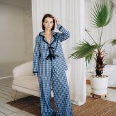 Cozy Checkered Women's Pajamas - Soft & Comfortable Dream Wear
