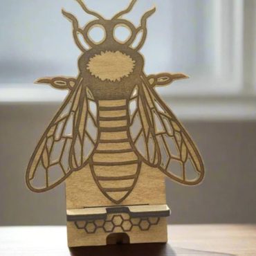 Phone Stand Laser Cut, Wooden Phone Holder, Desk Organizer, DIY Phone Stand, Mobile Holder, CNC Files, iPhone Stand