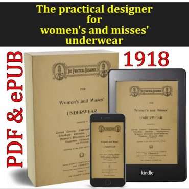 Vintage Women's Underwear Pattern Book, 1918 Garment Cutting Guide, Perfect for Crafting & Unique Gift for Fashion Designers