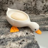 Duck Soap Dish with Water Drain | Soap Holder | Drain Hole | Bathroom and Kitchen Organization | Duck Style | Multi Color | 3D Printed