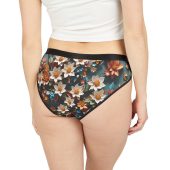 Floral Print Women's Underwear, Romantic Comfortable Briefs, Stylish Valentine Lingerie, Gift for Her, Everyday Essentials, Unique Underwear