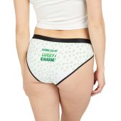 St. Patrick's Day Shamrock Women's Underwear, Fun Irish Lucky Charm Undies, Green Clover Lingerie, Leprechaun Festive Holiday Intimates
