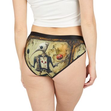 Vintage Carnival Artistic Women's Underwear, Unique Playing Card Fantasy Lingerie, Gift for Her, Playful Underwear, Halloween or Cosplay