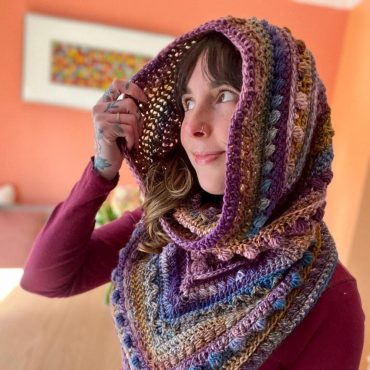 Crochet Scarf Pattern // Fable Cowl // Unique Textured Bandana Hooded Scarf