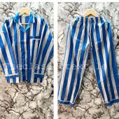 Stripe Cotton Print  Women's Pajamas | Cotton Pajamas | PJ Sets | Nightwear | Loungewear | Long Sleeve Pajamas| Pajamas | Organic Cotton