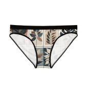Botanical Patchwork Women's Underwear, Comfortable Briefs, Eco-Friendly Lingerie, Gift for Her, Everyday Essentials, Nature-Inspired