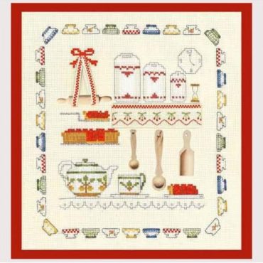Kitchen accessories by Le Bonheur des Dames. Kitchen petit point Collection. Counted cross stitch kit