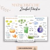 10 Matschküche Rezepte für Kinder | Montessori Spiele Draußen | Spiele zum Ausdrucken | Spielküche Garten | Geschenk Kind | Digitale Datei