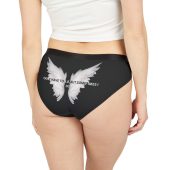 Stylish Women's Underwear, Comfortable Cheeky Briefs, Fun Lingerie Gift, Cute Intimates for Her, Angel Wings Design
