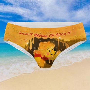 Pooh Bear Underwear, Classic Winnie The Pooh Women Underwear, Cartoon Movie Women Underwear, Disney Pooh Gift