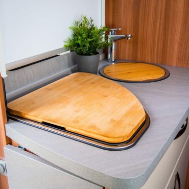 Cutting board set for motorhomes and caravans | Sink cover and hob cover | Camper kitchen accessories | Customizable