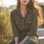 Natural Cotton Pajama Set for Women | Comfortable Cotton Sleepwear | Women's Pajama Set | Soft Cotton PJs | Relaxed Fit Sleepwear