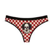 Women's Thongs Scary Clown / Clown Underwear / Scary Clown Clothes / Red Checkers Thongs / Red Checkers Underwear / Disgusting Clown