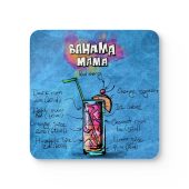 Bahama Mama Mixed Drink Corkwood Coaster Set, Drinkware, Kitchen Decor, Bar Accessories, Summer Vibes, Tropical Party