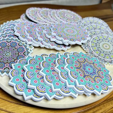 Moroccan Coasters  Pack Ceramic Drink Coasters Colorful Mosaic Design Home Decor Gift Moroccan kitchen accessories Style 25% OFF