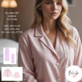 Sewing Pattern Pajama Set,Women Pajamas Pattern,Two Pieces Pajama Sewing Pattern,Pyjama Sleepwear,Easy Sewing Pattern,XS-4XL