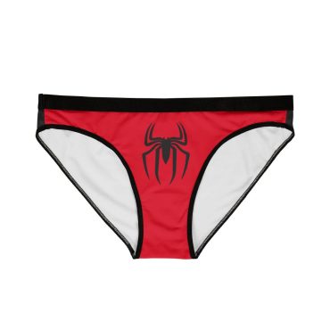 Spider Women's Underwear, Black Red Lingerie, Gothic Gothic Spider Panty, Halloween Costume, Spooky Intimates