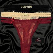 Custom Name Thong, Personalised Name Thong, Name Thong